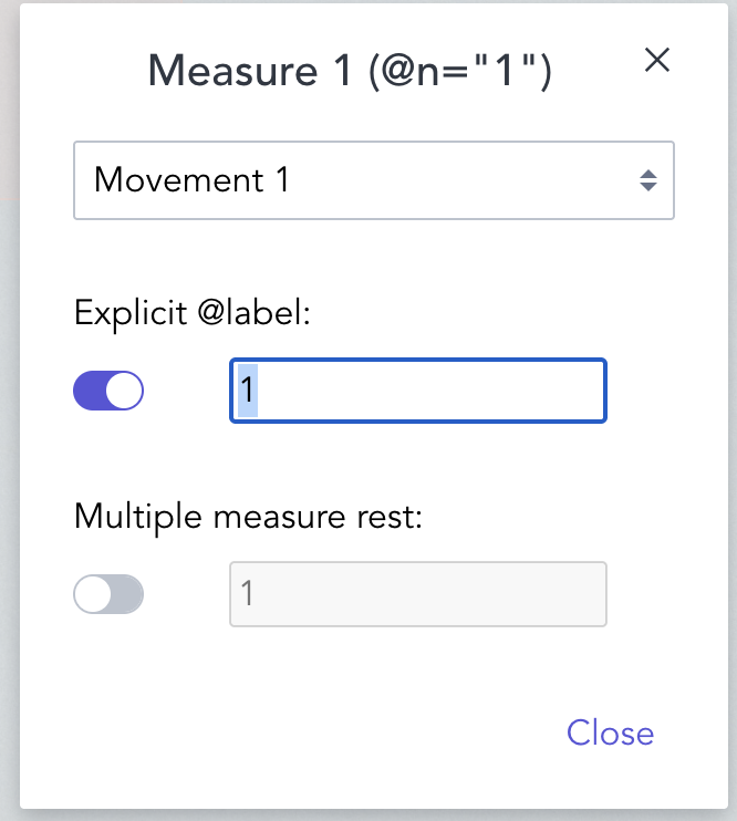 Change Measure Label