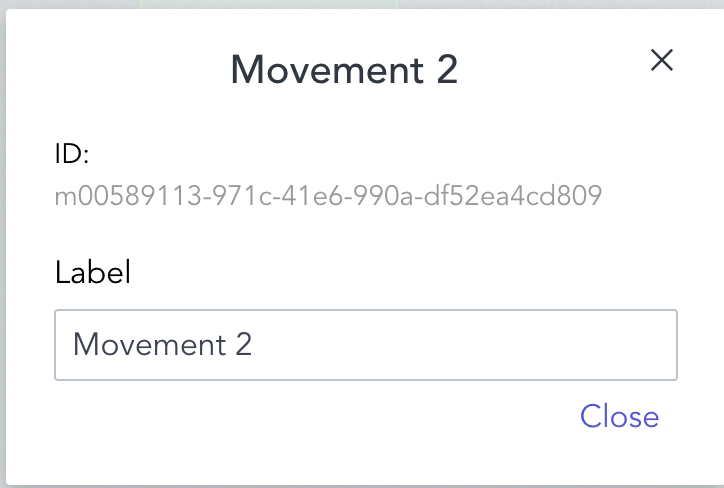 Change Movement Label