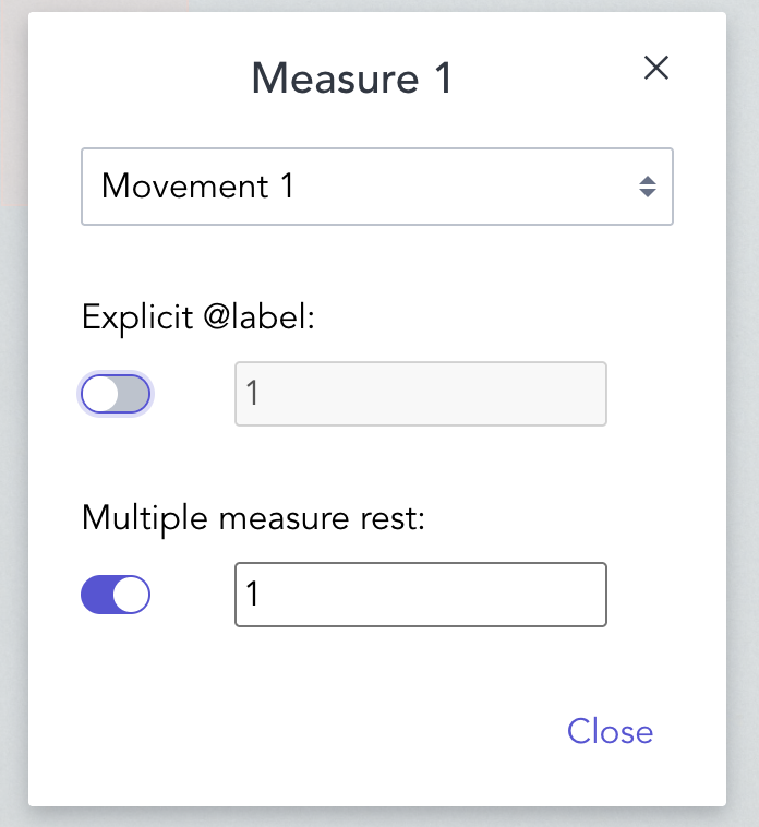 Multiple Measure Rest